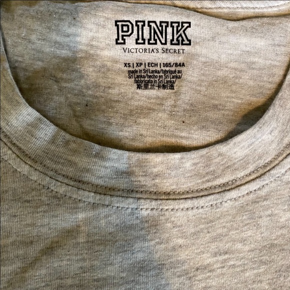 Vs pink high waist campus short long sleeve tee